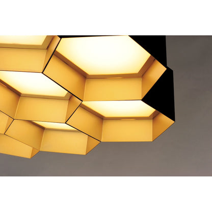 Honeycomb LED Chandelier, Black