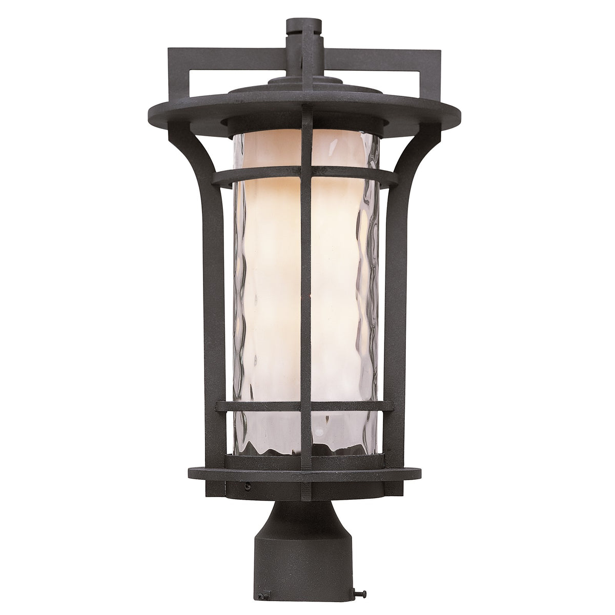 Maxim Oakville 1-Light Outdoor Pole/Post Lantern in Black Oxide