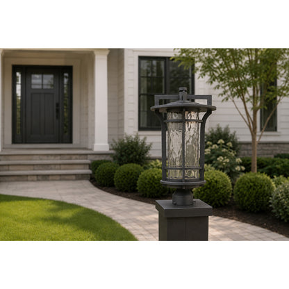 Maxim Oakville 1-Light Outdoor Pole/Post Lantern in Black Oxide