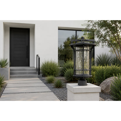 Maxim Oakville 1-Light Outdoor Pole/Post Lantern in Black Oxide