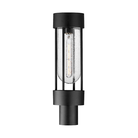 Maxim Lighting Millennial 1Lt Outdoor Pole/Post Mount, Black/Seedy