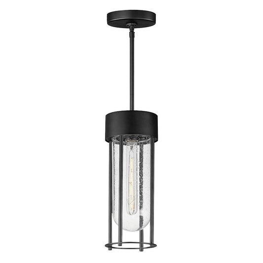 Maxim Lighting Millennial 1Lt Outdoor Hanging Lantern, Black/Seedy