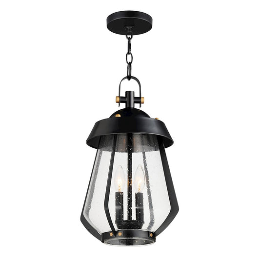 Outdoor Pendant, Black/Brass/Seedy