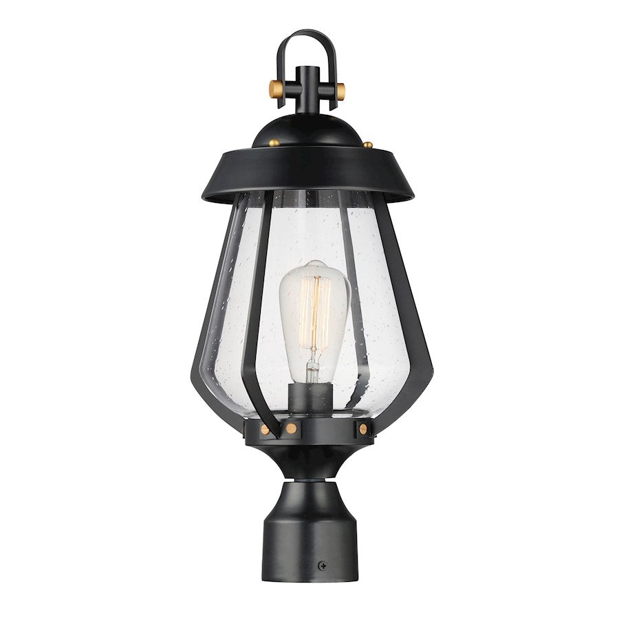 Maxim Lighting Mariner 1Lt Outdoor Pole/Post Mount, Bk/Bs/Seedy