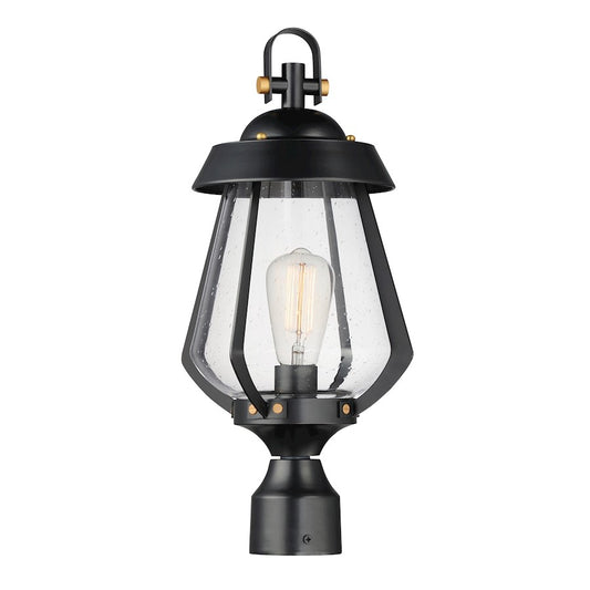 Maxim Lighting Mariner 1Lt Outdoor Pole/Post Mount, Bk/Bs/Seedy