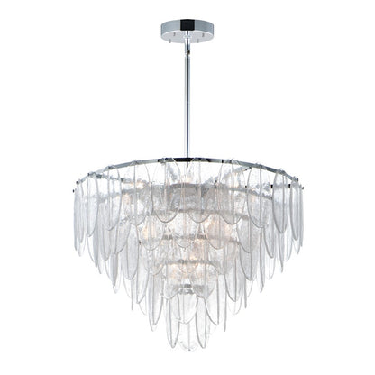 Maxim Lighting Glacier 19-Light Chandelier in White/Polished Chrome