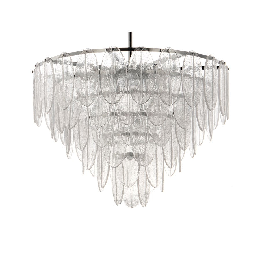 Maxim Lighting Glacier 19-Light Chandelier in White/Polished Chrome