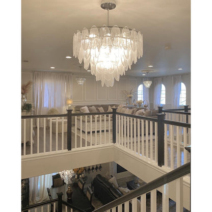 Maxim Lighting Glacier 19-Light Chandelier in White/Polished Chrome