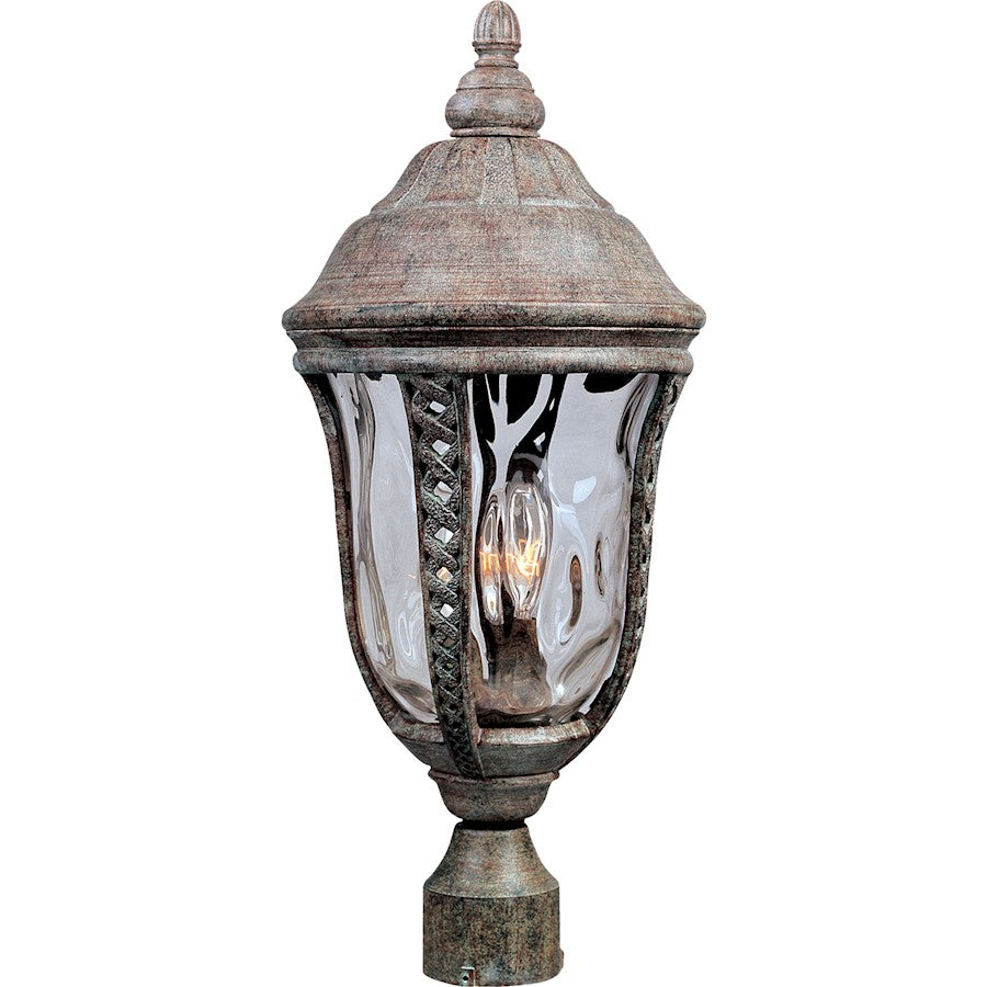Maxim Whittier Cast 3-Light Outdoor Post Lantern Earth Tone