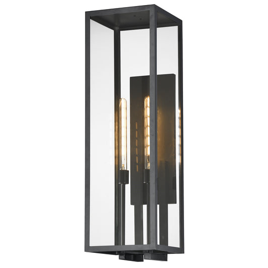 Maxim Lighting Catalina 36in 2-Light Outdoor Wall Sconce | Industrial Dark Bronze Aluminum | Entry & Patio Up-Light | 11 x 36 in | Model 31097CLDBZ