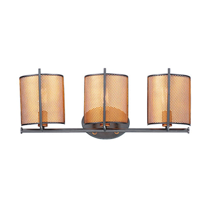 Maxim Lighting Caspian 3-Light Wall Sconce in Oil Rubbed Bronze/Antique Brass