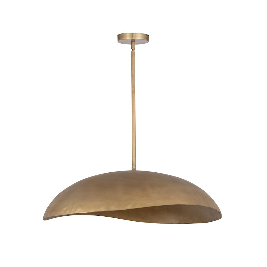 Maxim Lighting Denarii 2 Light 24" Iron Pendant, Natural Gold