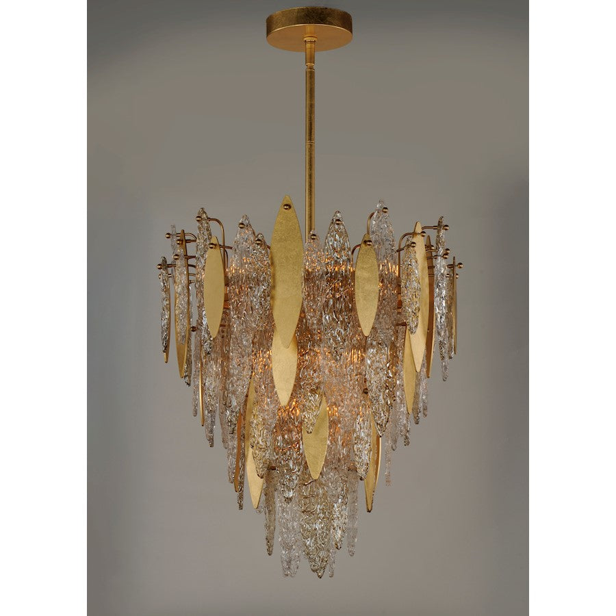 Majestic Chandelier, Gold Leaf