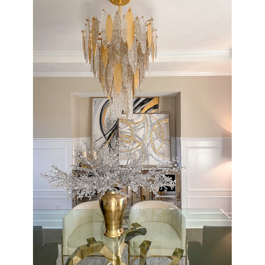 Majestic Chandelier, Gold Leaf