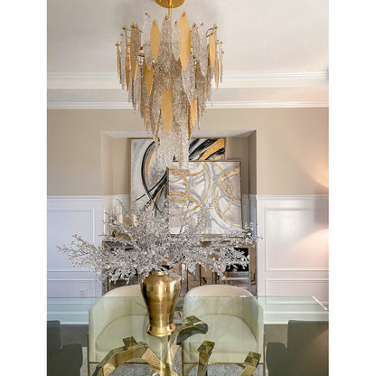 Majestic Chandelier, Gold Leaf