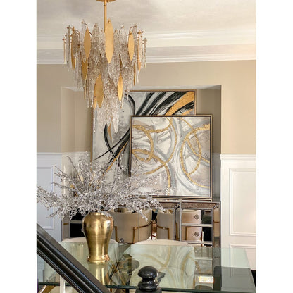 Majestic Chandelier, Gold Leaf