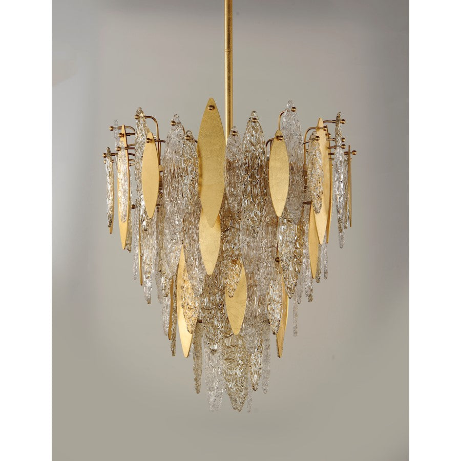 Majestic Chandelier, Gold Leaf