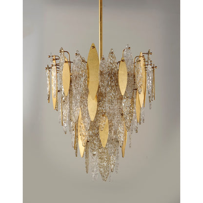 Majestic Chandelier, Gold Leaf