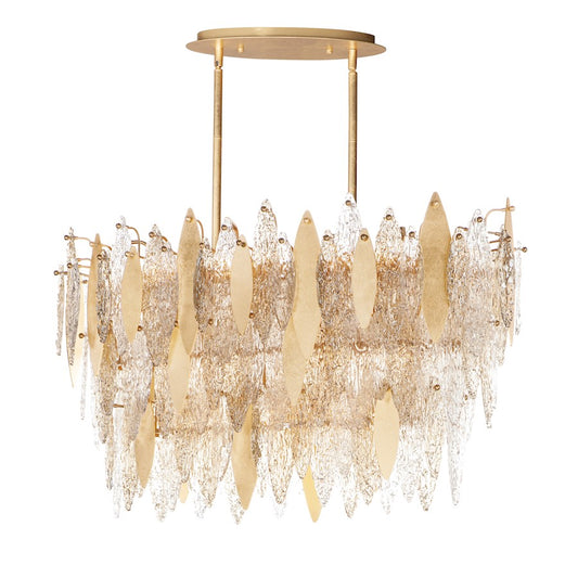 Majestic 18-Light Chandelier, Gold Leaf