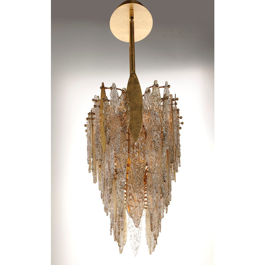 Majestic 18-Light Chandelier, Gold Leaf