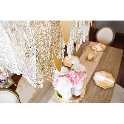 Majestic 18-Light Chandelier, Gold Leaf