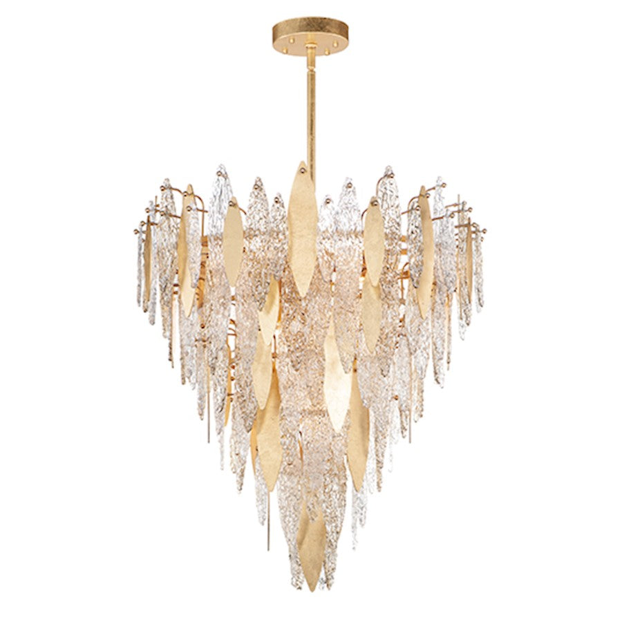 Majestic Chandelier, Gold Leaf