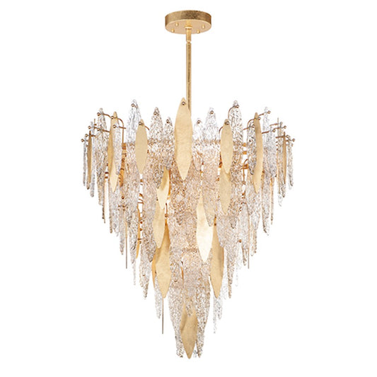 Majestic Chandelier, Gold Leaf