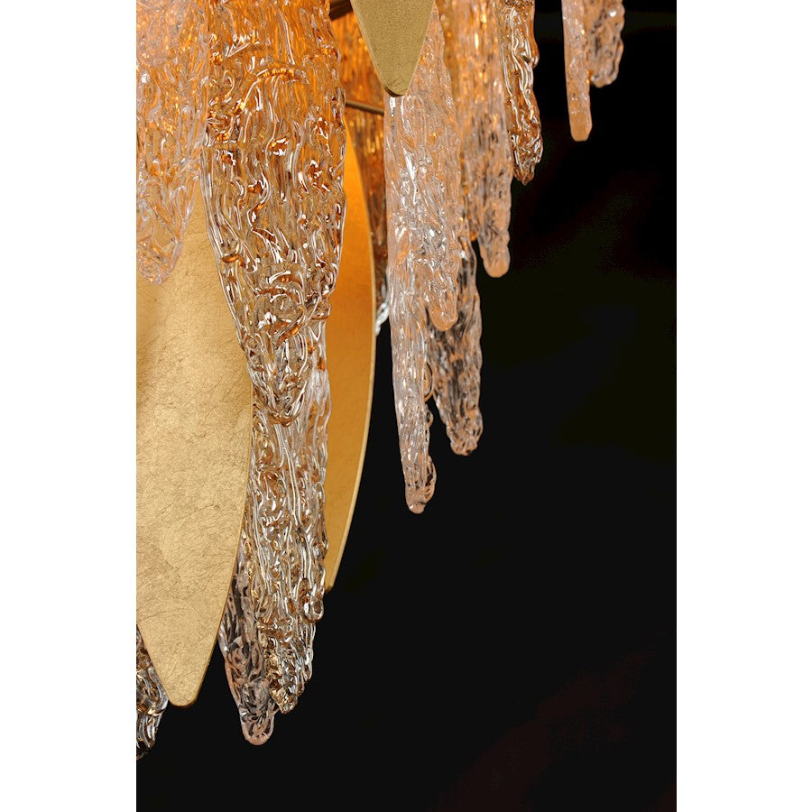 Majestic Chandelier, Gold Leaf