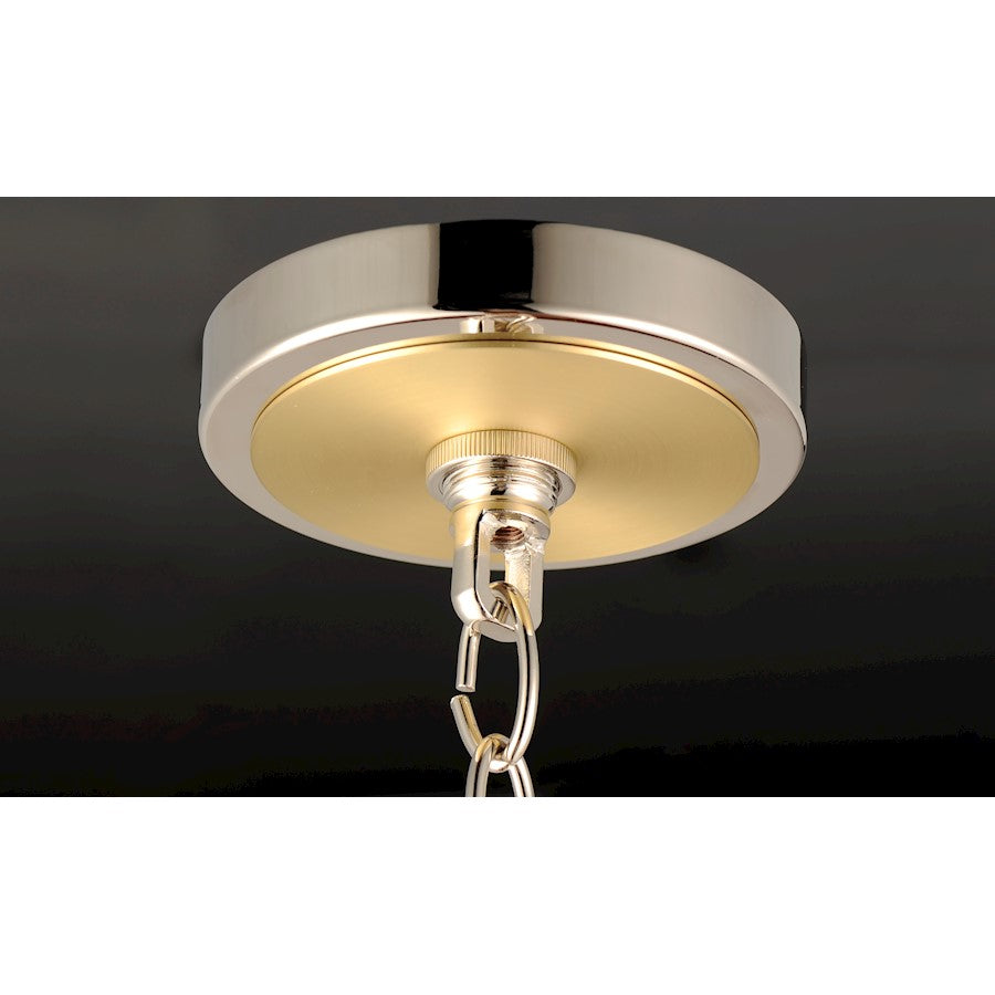 Uptown Chandelier, Satin Brass