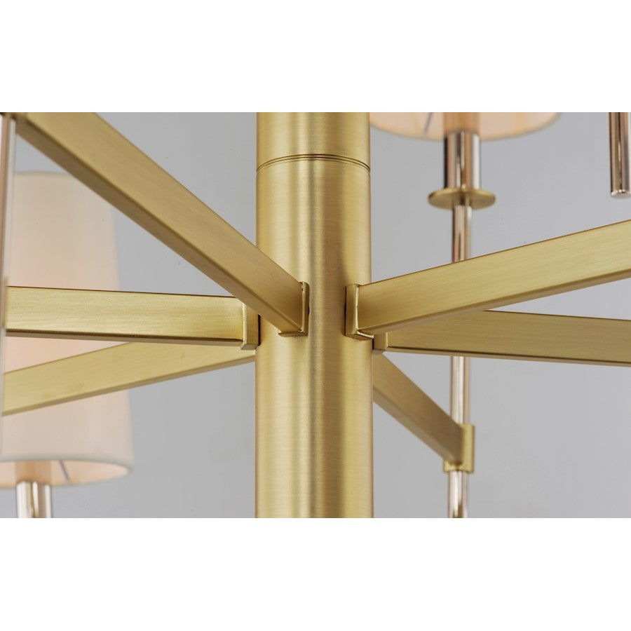 Uptown Chandelier, Satin Brass