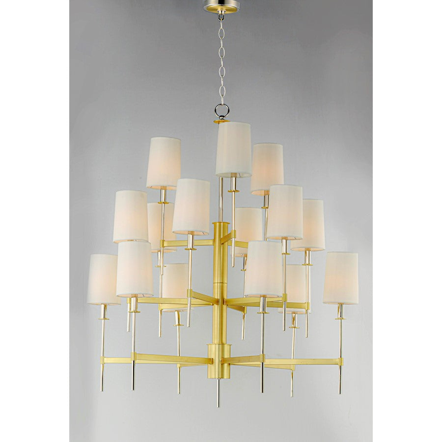 Uptown Chandelier, Satin Brass