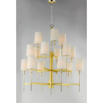 Uptown Chandelier, Satin Brass