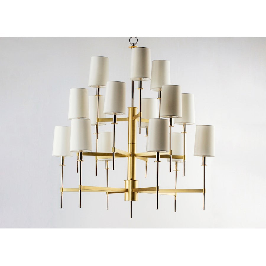 Uptown Chandelier, Satin Brass