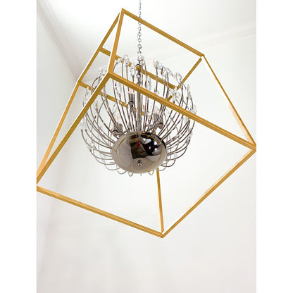 4 Light Pendant, Polished Nickel