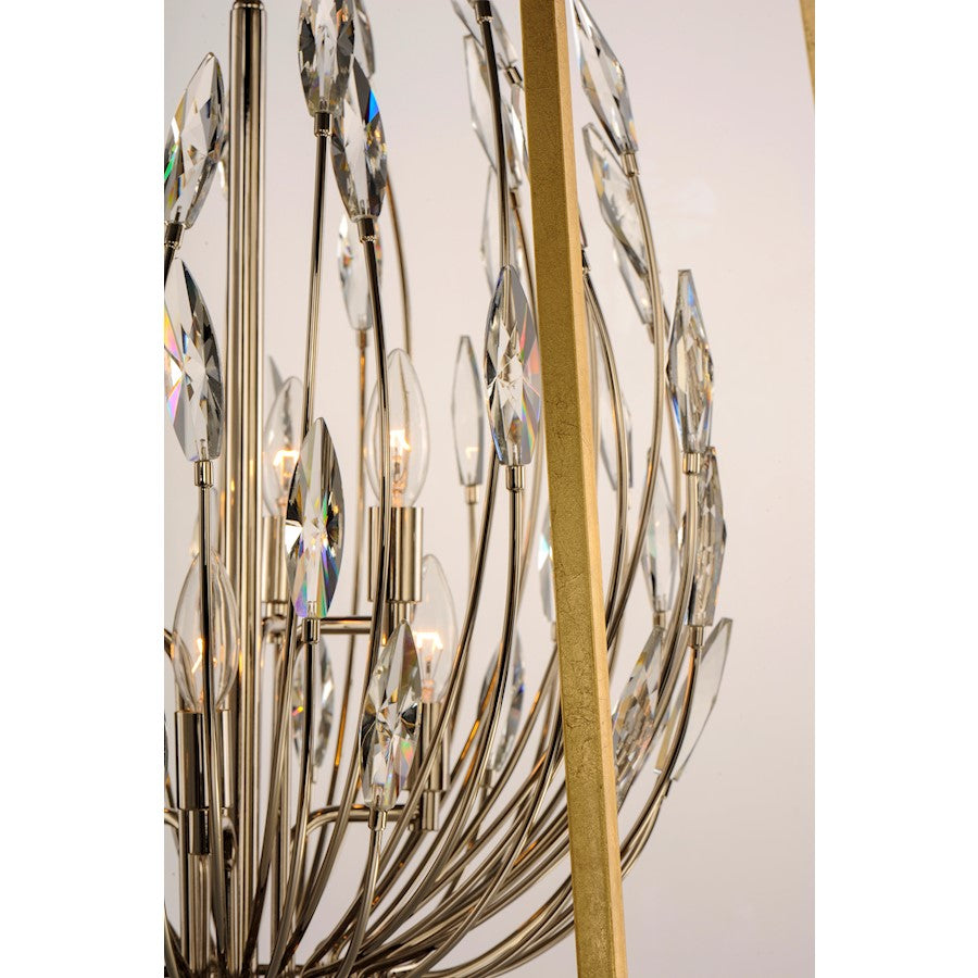 4 Light Pendant, Polished Nickel