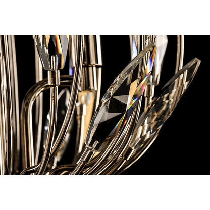 4 Light Pendant, Polished Nickel