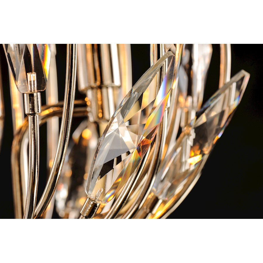 4 Light Pendant, Polished Nickel