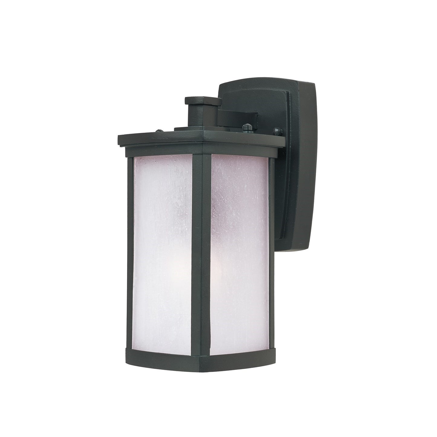 Maxim Terrace 1-Light Outdoor Wall Light | Mission Bronze and Frosted Seedy Glass | Entryway & Covered Patio | 5.25 x 6.75 x 11 in | Model 3252FSBZ