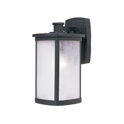 Maxim Terrace 1-Light Outdoor Wall Light | Mission Bronze and Frosted Seedy Glass | Entryway & Patio | 7 x 8.5 x 13.75 in | Model 3253FSBZ