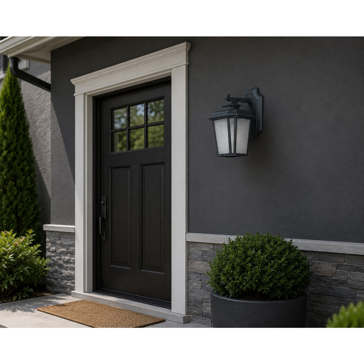 Maxim Radcliffe 1-Light Small Outdoor Wall Light, Black Oxide