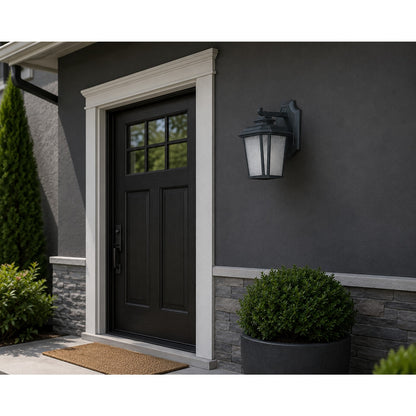 Maxim Radcliffe 1-Light Small Outdoor Wall Light, Black Oxide