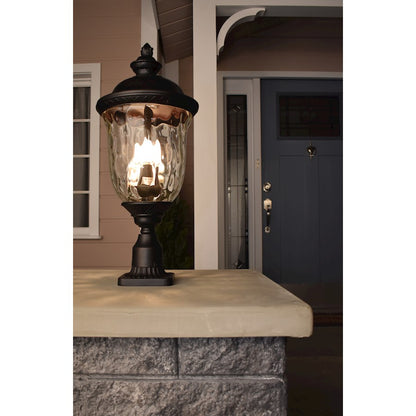 Maxim Lighting Carriage House DC Pole/Post Lantern, Bronze/Water