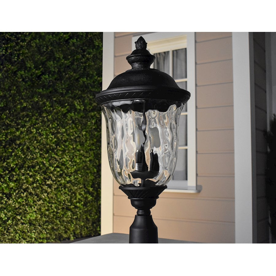 Maxim Lighting Carriage House DC Pole/Post Lantern, Bronze/Water