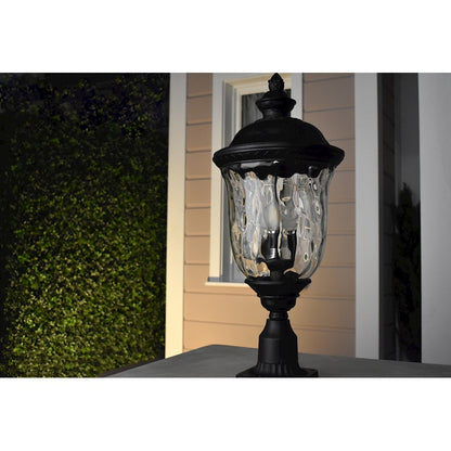 Maxim Lighting Carriage House DC Pole/Post Lantern, Bronze/Water