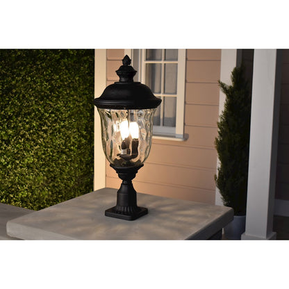 Maxim Lighting Carriage House DC Pole/Post Lantern, Bronze/Water
