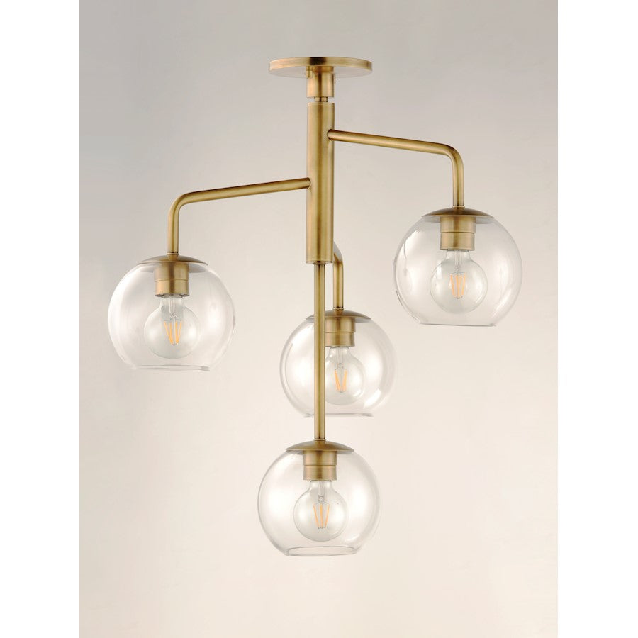 Branch Pendant, Natural Aged Brass