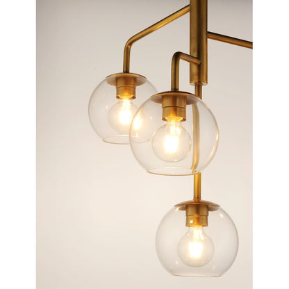 Branch Pendant, Natural Aged Brass