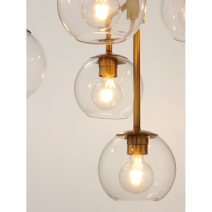 Branch Pendant, Natural Aged Brass