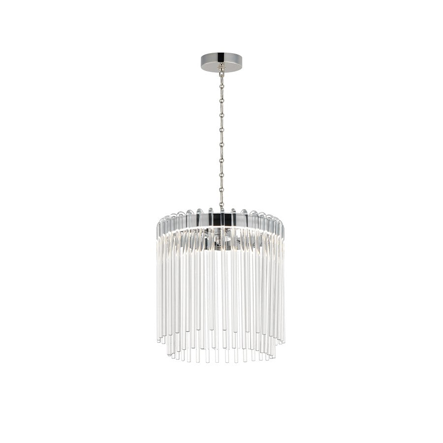Maxim Lighting Jolie 1 Light 11" Pendant, Polished Nickel/Clear - 38421CLPN