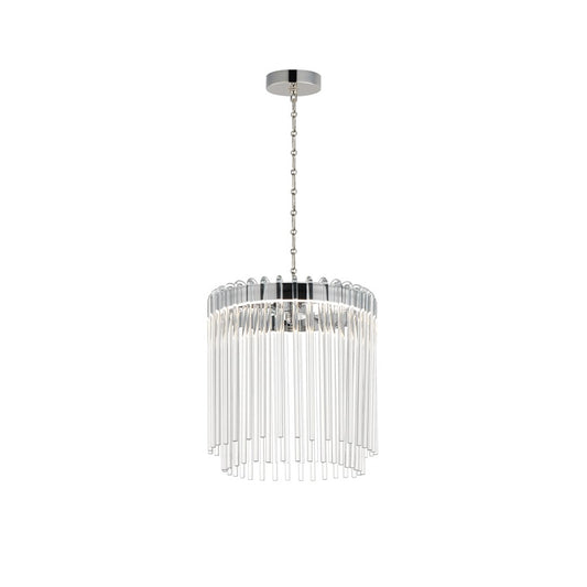 Maxim Lighting Jolie 1 Light 11" Pendant, Polished Nickel/Clear